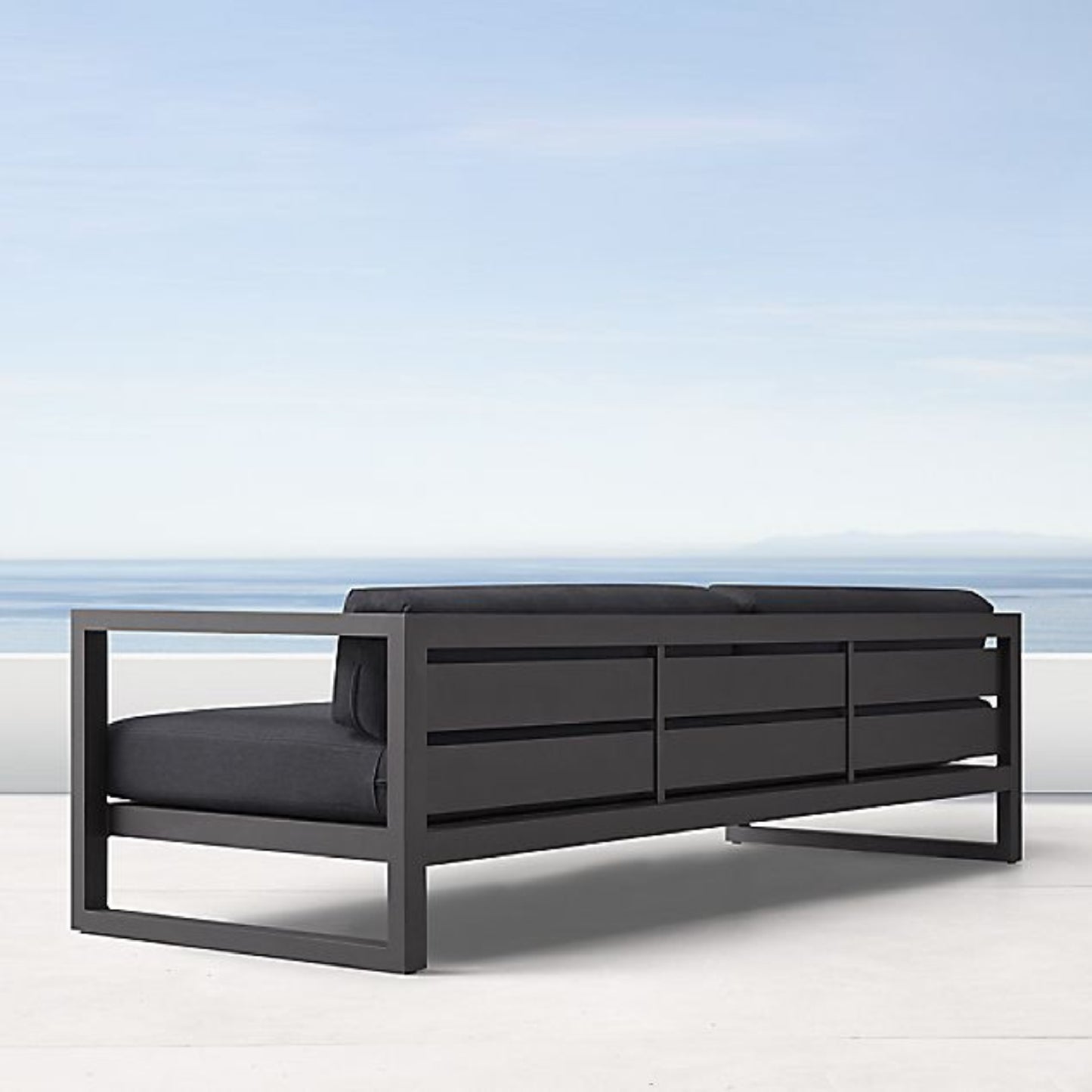 Sofá Industrial 3 Lugares – Metalon 50x20mm Estilo Minimalista