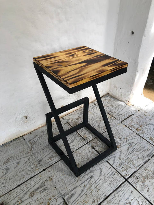 Banqueta Industrial - Edição Safari - Altura 60cm em Aço Galvanizado - Resistente à água