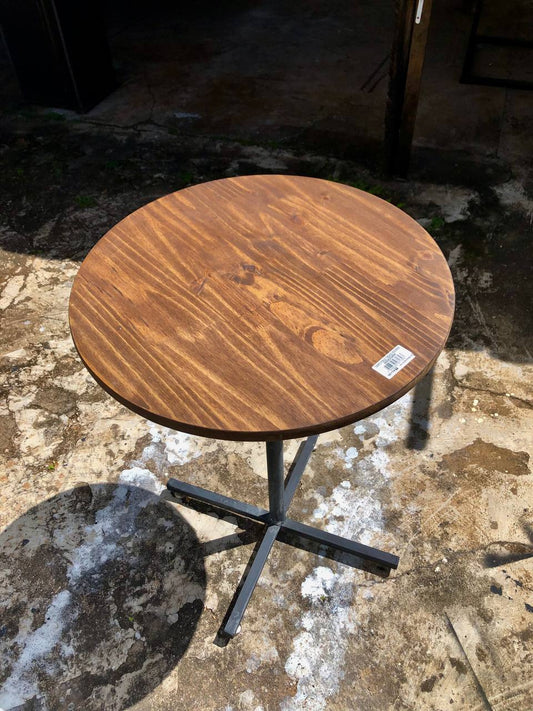 Mesa Bistrô Redonda 60cm – Design Industrial para Ambientes Sofisticados e Quintal