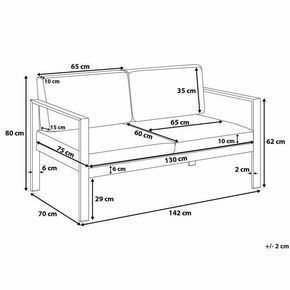 Sofá Industrial 2 Lugares – Metalon 50x20mm com Estofado Sob Medida