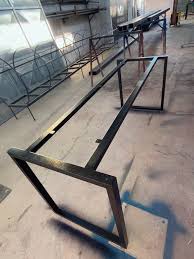 Base de Mesa Industrial 180x60cm em Aço Metalon – Reforçada