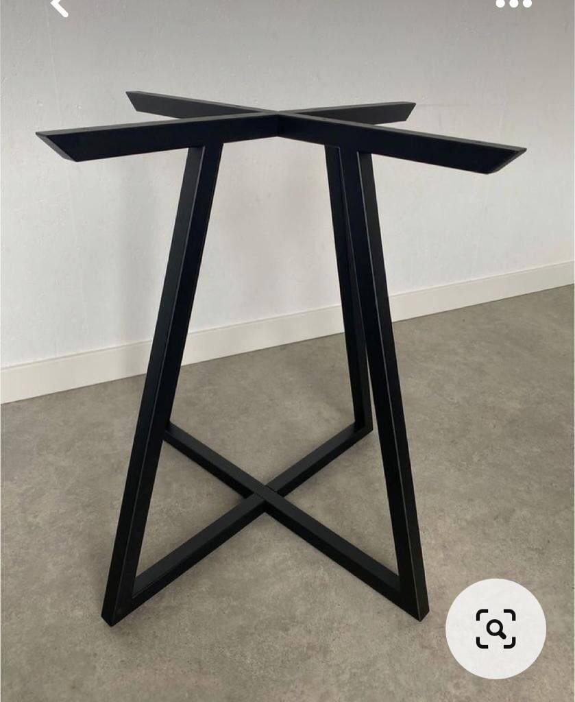 Base de Mesa Industrial Bistrô em Aço – Estilo Industrial