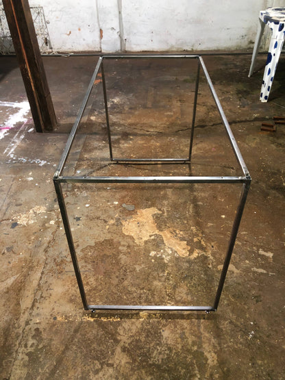 Base de Mesa Industrial 120x60 em Aço Metalon