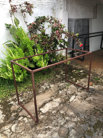 Base de Mesa Industrial 120x60 em Aço Metalon