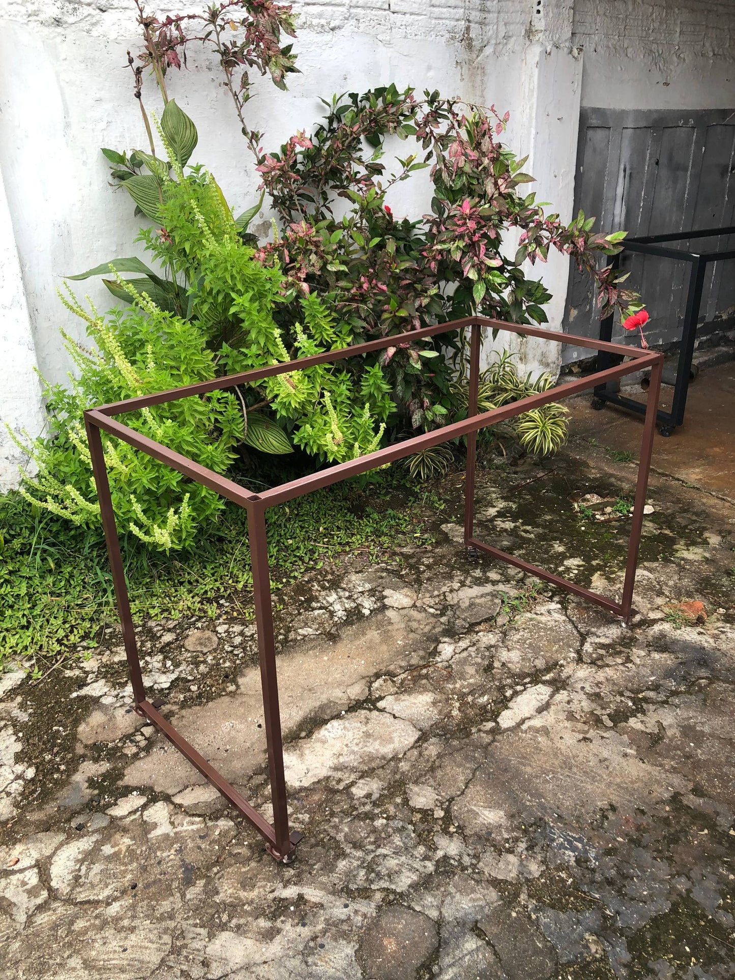 Base de Mesa Industrial 120x60 em Aço Metalon