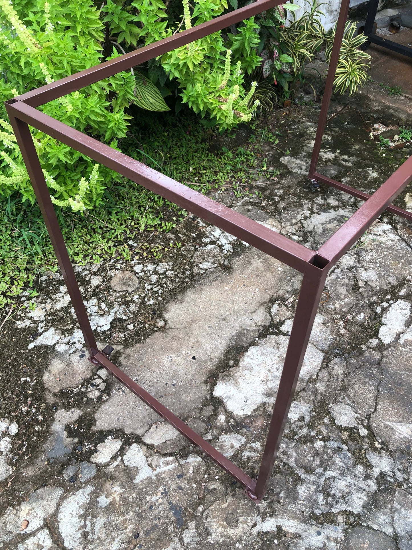 Base de Mesa Industrial 120x60 em Aço Metalon
