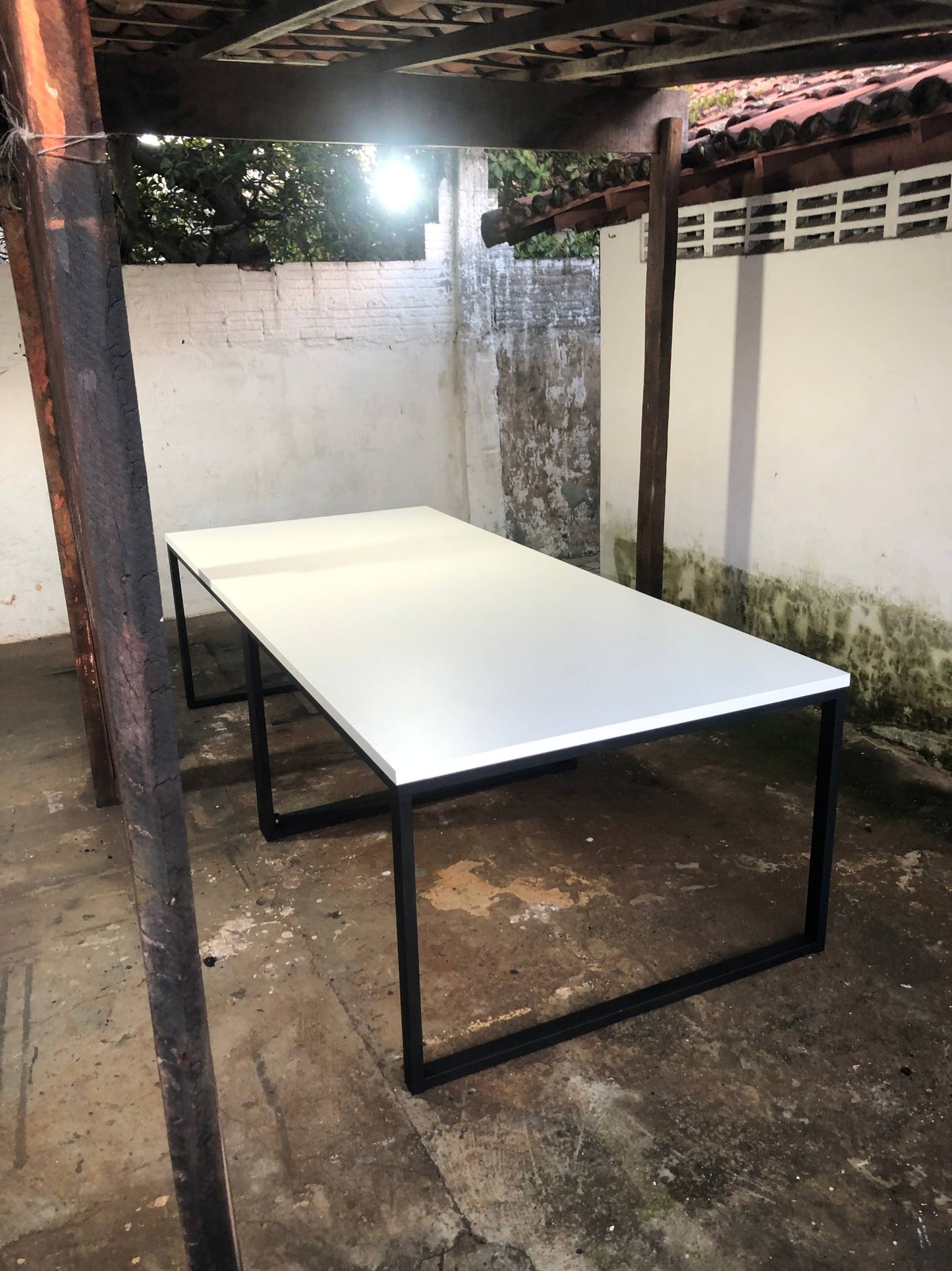 Mesa de Reunião Industrial 250x100cm - MDF 30mm