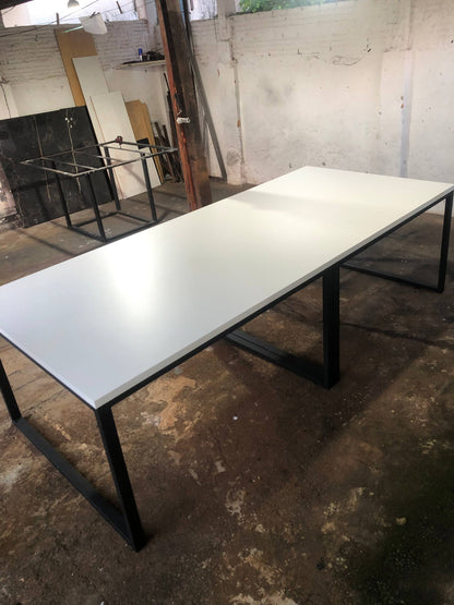 Mesa de Reunião Industrial 250x100cm - MDF 30mm