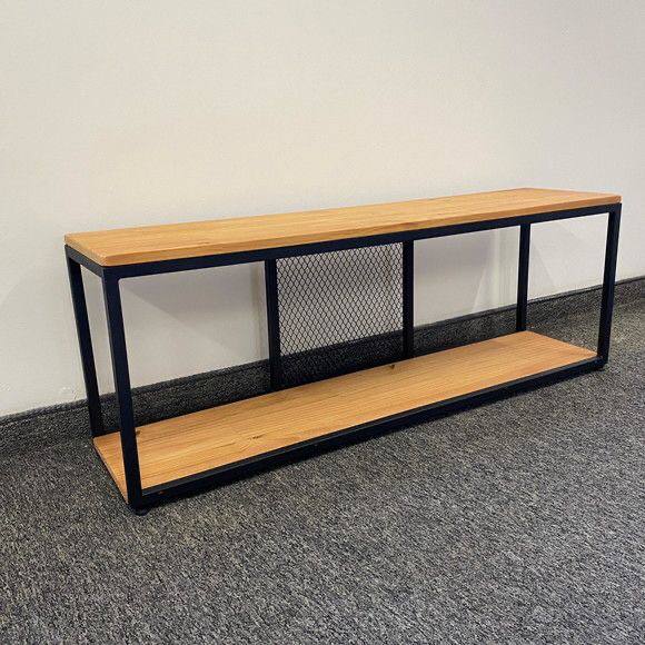 Rack Industrial 200x50x60cm em Metalon e Madeira Pinus