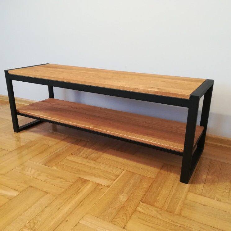 Rack Industrial 200x50x60cm em Metalon e Madeira Pinus