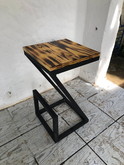 Banqueta Industrial - Edição Safari - Altura 60cm em Aço Galvanizado - Resistente à água