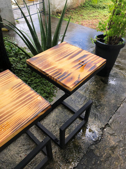 Banqueta Industrial - Edição Safari - Altura 60cm em Aço Galvanizado - Resistente à água