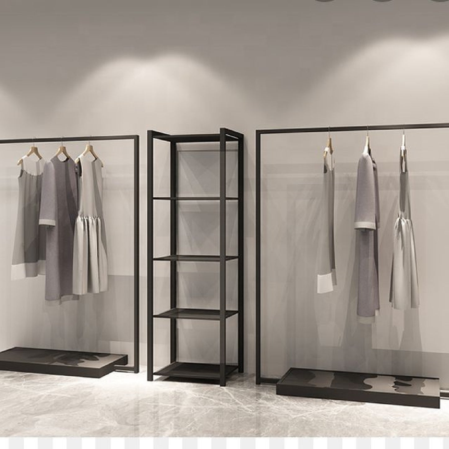 Arara com Sapateira Inferior – Metalon 30x30mm | 1,00m - Design Moderno