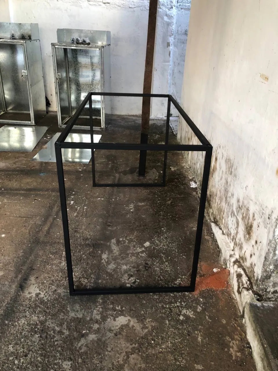 Base de Mesa Industrial 120x60 em Aço Metalon