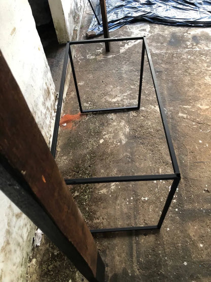 Base de Mesa Industrial 120x60 em Aço Metalon