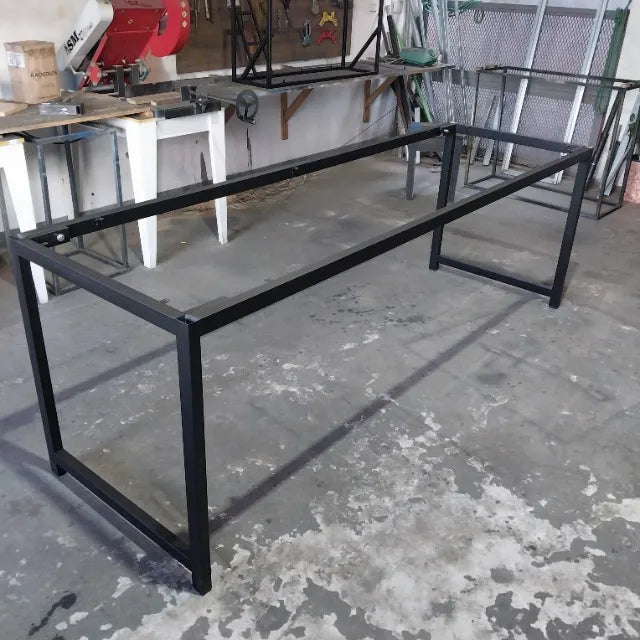 Base de Mesa Industrial 180x60 em Aço Metalon – Reforçada