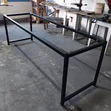 Base de Mesa Industrial 180x60 em Aço Metalon – Reforçada