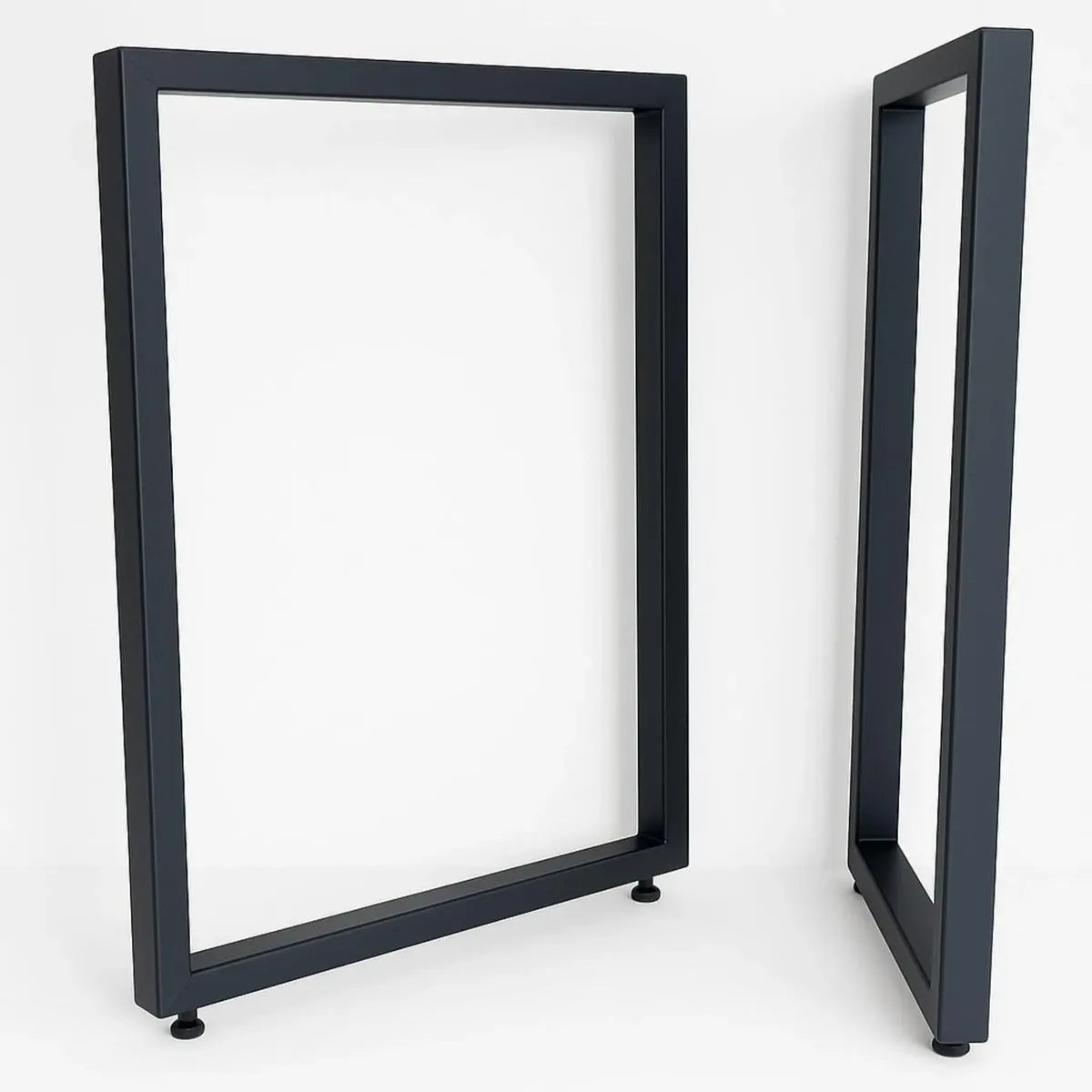 Pé de Mesa Industrial Retangular 75x60 cm em Metalon 50x30mm – Kit 2 Peças
