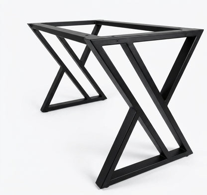 Base de Mesa Industrial Tipo X Completa 160x80 cm em Metalon