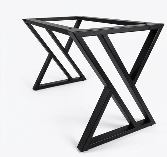 Base de Mesa Industrial Tipo X Completa 160x80 cm em Metalon