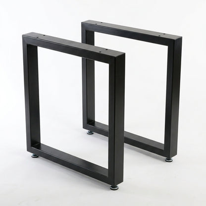 Pé de Mesa Industrial Retangular 75x60 cm em Metalon 50x30mm – Kit 2 Peças