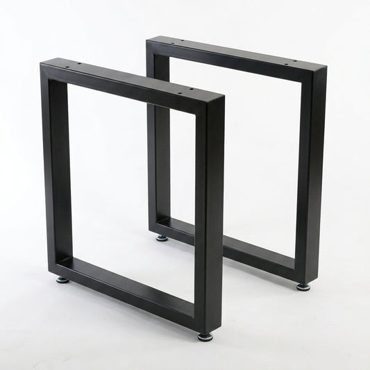Pé de Mesa Industrial Retangular 75x60 cm em Metalon 50x30mm – Kit 2 Peças