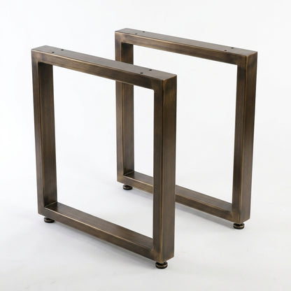 Pé de Mesa Industrial Retangular 75x60 cm em Metalon 50x30mm – Kit 2 Peças