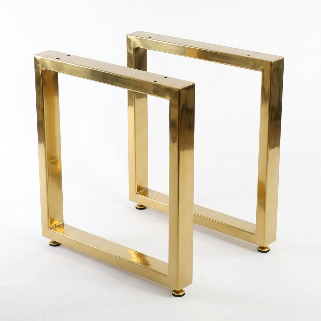 Pé de Mesa Industrial Retangular 75x60 cm em Metalon 50x30mm – Kit 2 Peças
