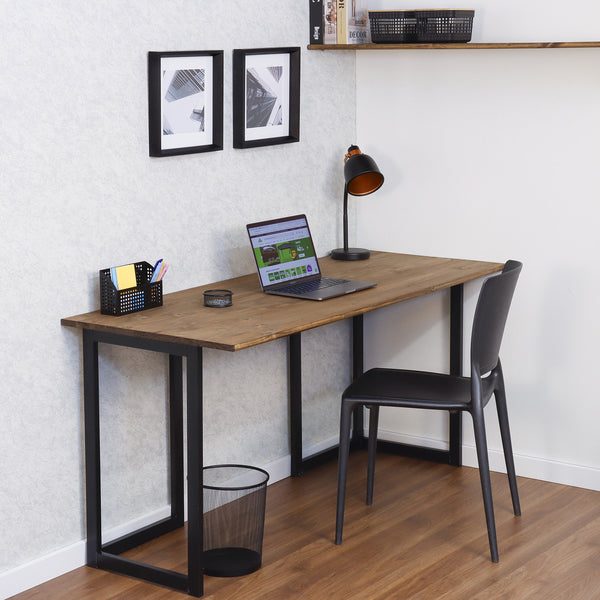 Mesa Industrial em Pinus 120x60cm – Aço Reforçado