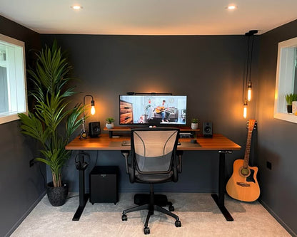 Mesa Industrial em Pinus 140x60cm | Mesa de Escritório em Aço e Madeira Natural